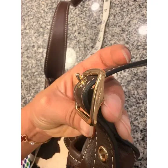 Stylish Coach Hadley Cow Print Convertible Crossbody Bag - Picture 5 of 11